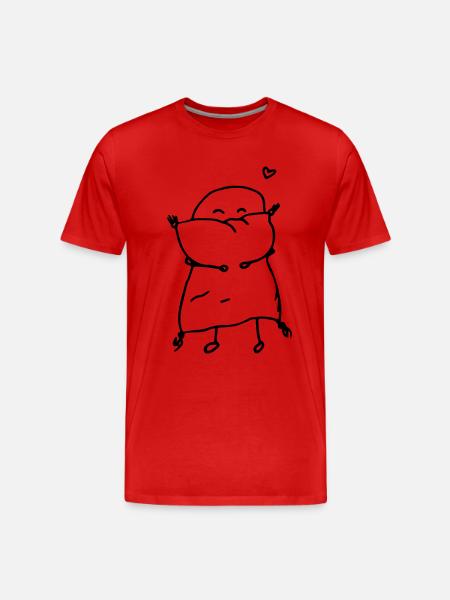 me and my pillow - Men's Premium Organic T-Shirt - red