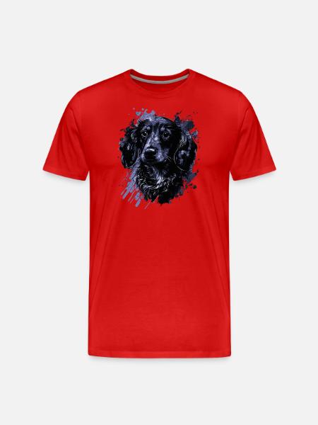 Chiot teckel - T-shirt bio Premium Homme - rouge