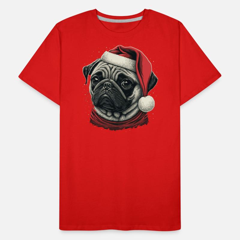 Pug xmas Men's Premium Organic T-Shirt