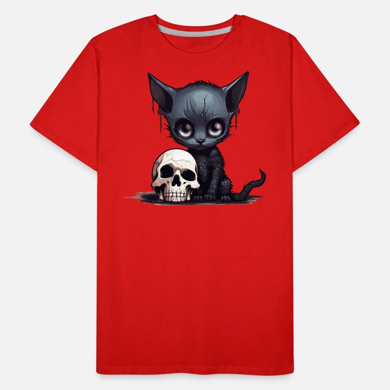 Niedliches Emo Kätzchen Männer Premium Bio T-Shirt