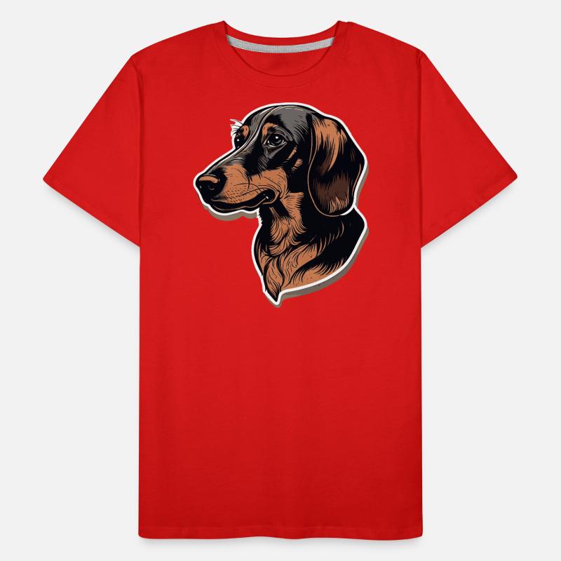 Teckel T-shirt bio Premium Homme