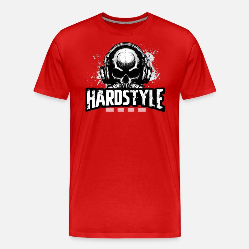 Hardstyle - Männer Premium Bio T-Shirt - Rot
