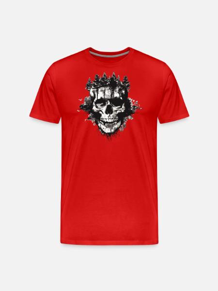 Forest Zombie - Men's Premium Organic T-Shirt - red