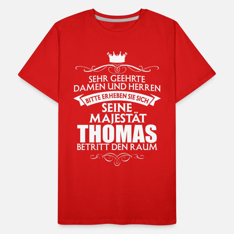 THOMAS - Majestät Männer Premium Bio T-Shirt