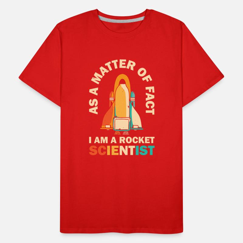 Rétro Rocket Scientist Spaceman Navette spatiale T-shirt bio Premium Homme