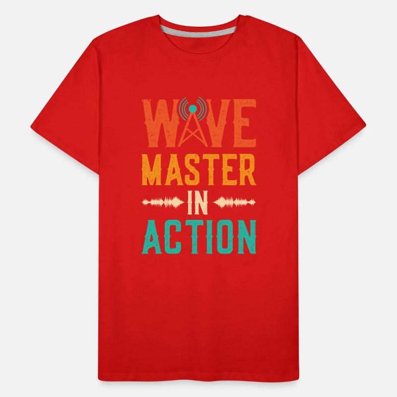 Wave Master In Action Spruch - Programmsprecher Männer Premium Bio T-Shirt