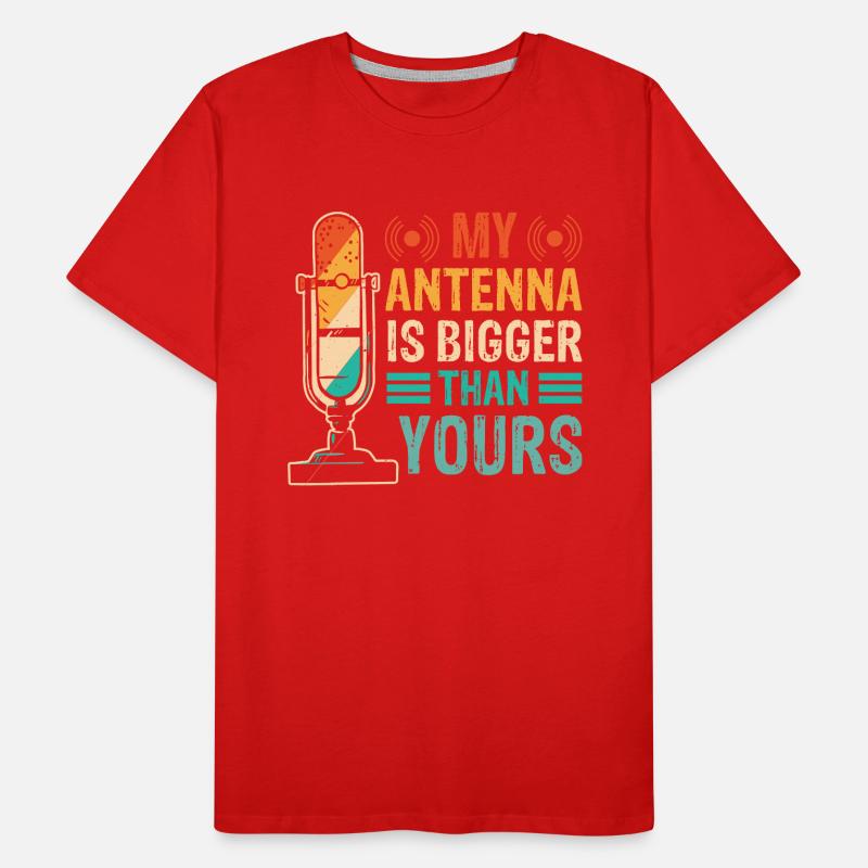 Radio Operator Transmitter Fequenz Communication Men's Premium Organic T-Shirt