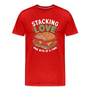 Sandwich Day Sandwich Toast Bun Sandwiches - T-shirt bio Premium Homme - rouge - Devant - Damien (186cm)