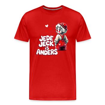 Carnaval Clown Jeck Kölle Alaaf Köln Kölsch Lustig - T-shirt bio Premium Homme - rouge - Devant - Damien (186cm)