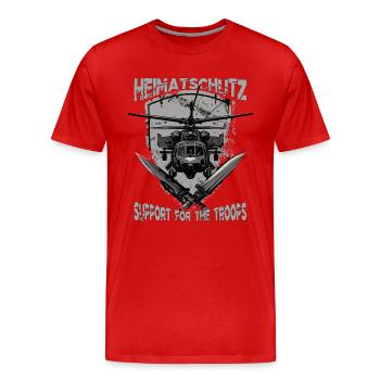 Homeland Security Homeland Security Company HSchKp - Men's Premium Organic T-Shirt - red - Front - Damien (186cm)