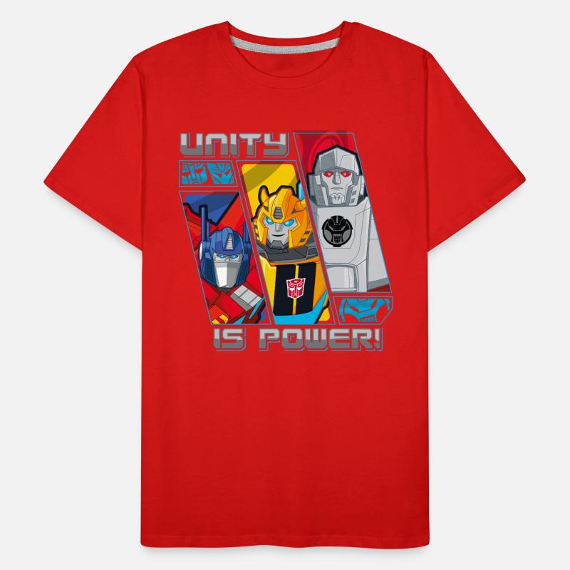 Transformers Earth Spark Unity Is Power Men's Premium Organic T-Shirt