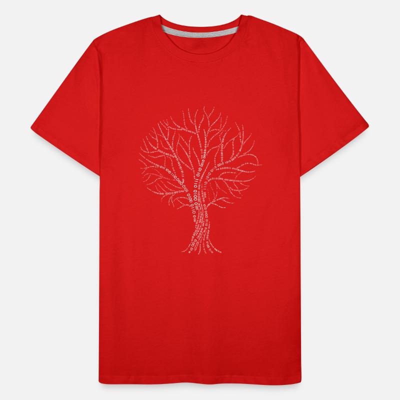 Binärer Baum Null Eins Code Geschenk Ast Zweig Männer Premium Bio T-Shirt