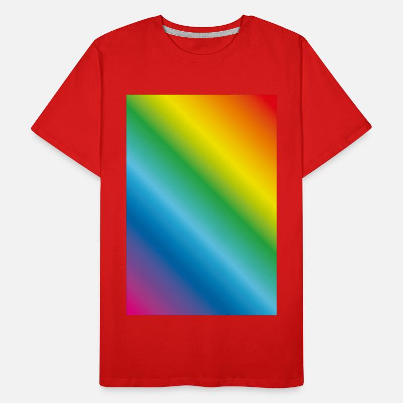 Rainbow Flow Men's Premium Organic T-Shirt