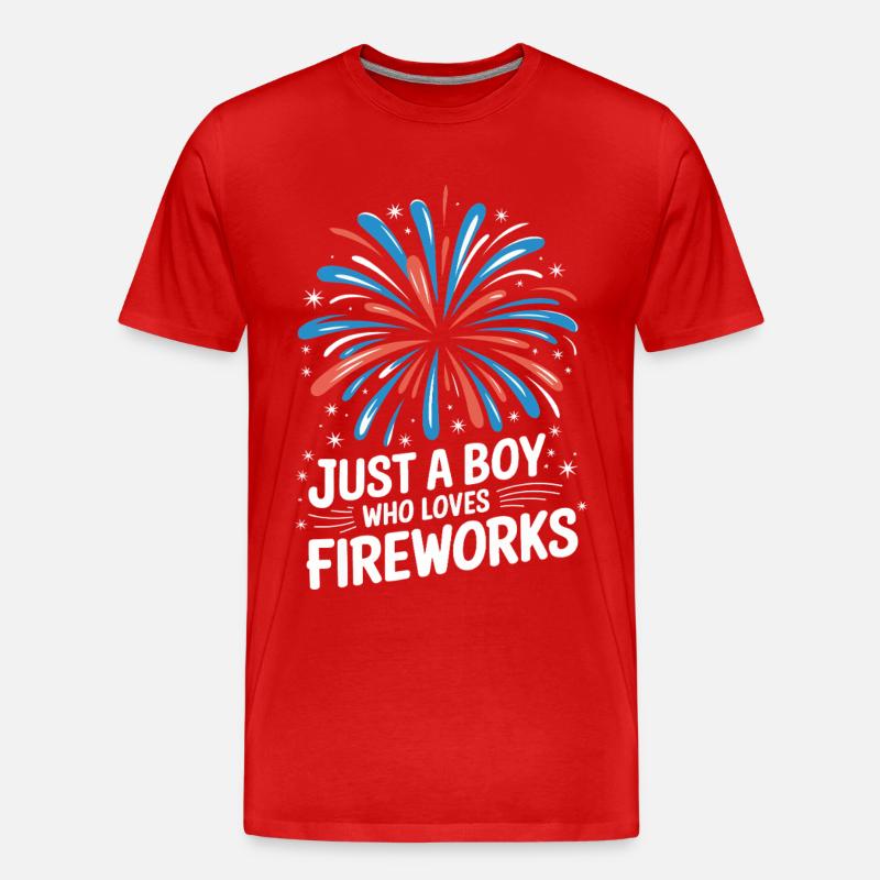 Pyrotechnics Fireworks Pyrotechnics - Men's Premium Organic T-Shirt - red