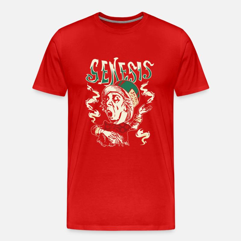 Genesis Madl Hatter Bild - Männer Premium Bio T-Shirt - Rot