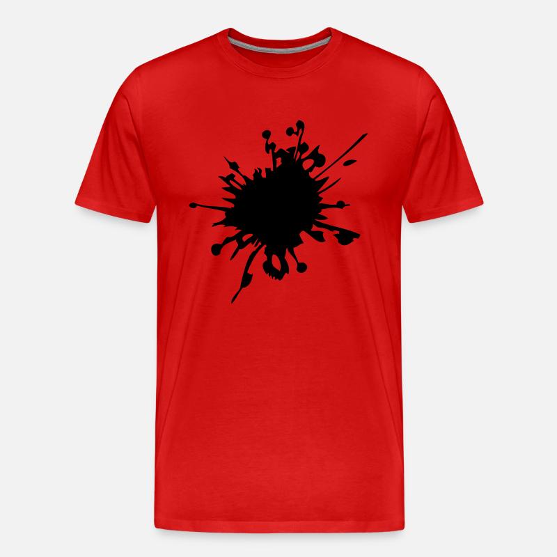 splash - Männer Premium Bio T-Shirt - Rot