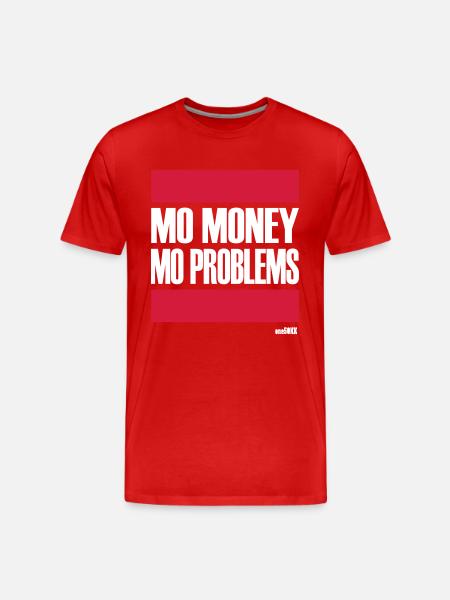 PROBLÈMES PLUS PLUS D'ARGENT - T-shirt bio Premium Homme - rouge
