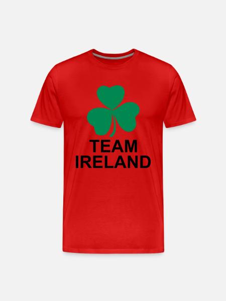 Team Ireland - Männer Premium Bio T-Shirt - Rot