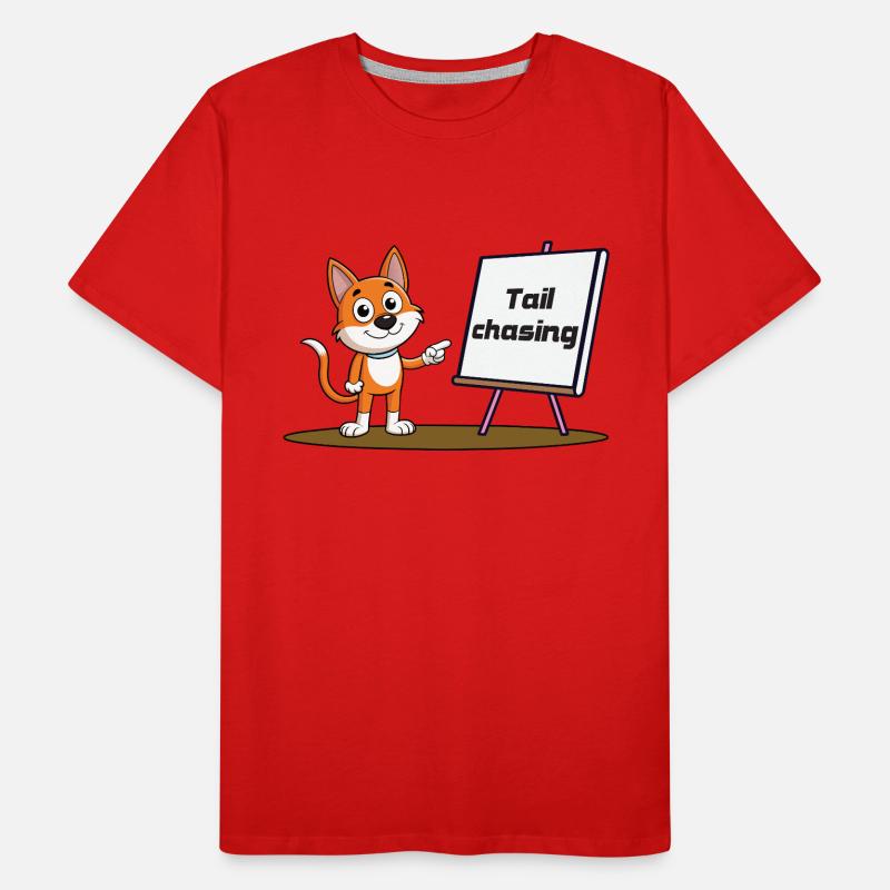 Tail Chasing Männer Premium Bio T-Shirt
