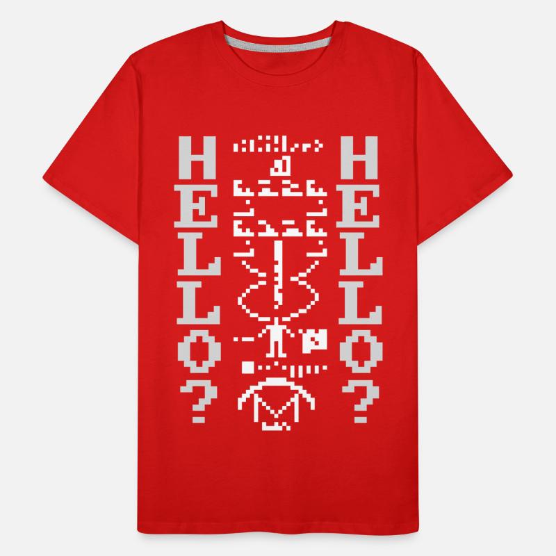 Arecibo Message, Radio Frequency Message Space Men's Premium Organic T-Shirt