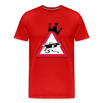 Drift Roi - T-shirt bio Premium Homme - rouge - Devant - Damien (186cm)