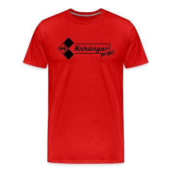 Remorques IFA pour la vie - T-shirt bio Premium Homme - rouge - Devant - Damien (186cm)