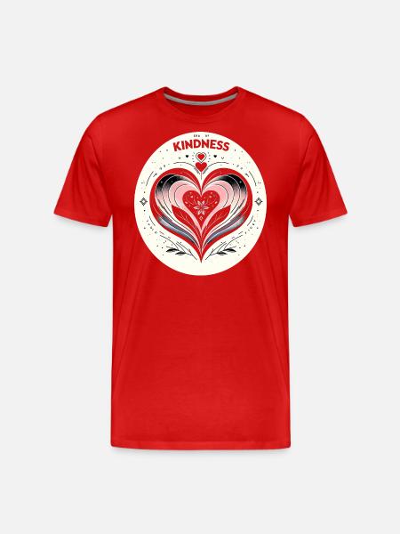 Heart of Kindness Art - Men's Premium Organic T-Shirt -