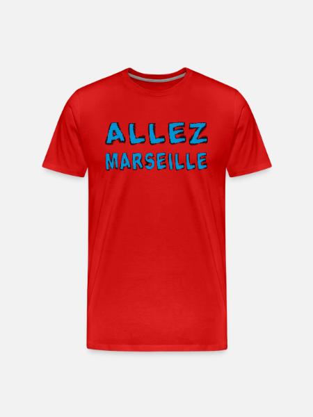 Allez marseille - Men's Premium Organic T-Shirt - red