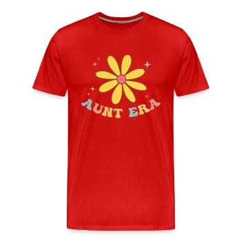 Retro Tante Groovy Baby Anzeige Tante - Männer Premium Bio T-Shirt - Rot - Vorne - Damien (186cm)