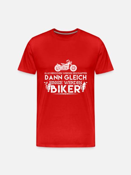 ich bin Biker | Biker - Männer Premium Bio T-Shirt - Rot