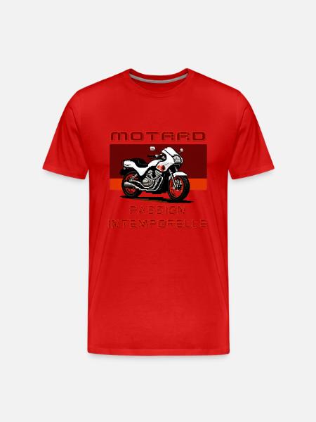 Motard Passion Intemporelle - T-shirt bio Premium Homme - 