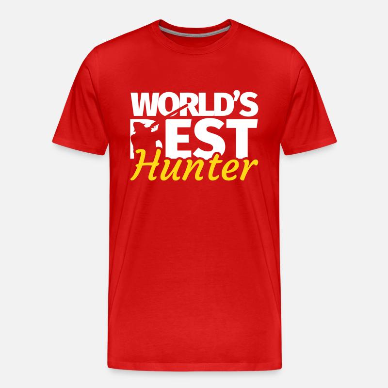 Jagen Jagd Jäger - Männer Premium Bio T-Shirt - Rot