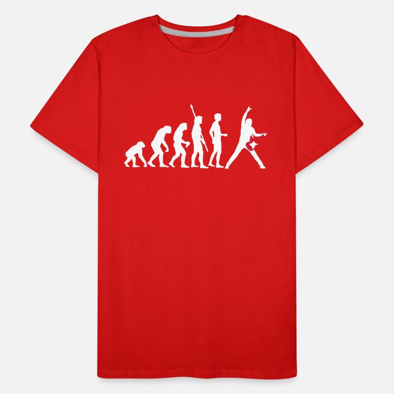 evolution_guitar_a T-shirt bio Premium Homme