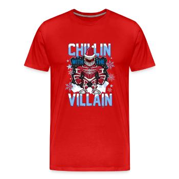 Power Rangers Ugly Christmas Chillin Villain - Men's Premium Organic T-Shirt - red - Front - Damien (186cm)