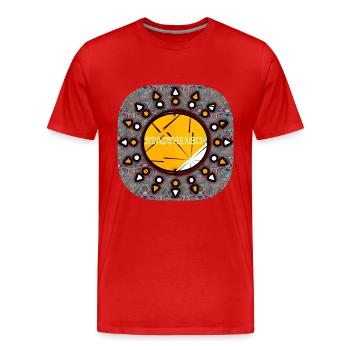 STADTMENSCH - Club WoW - Männer Premium Bio T-Shirt - Rot - Vorne - Damien (186cm)