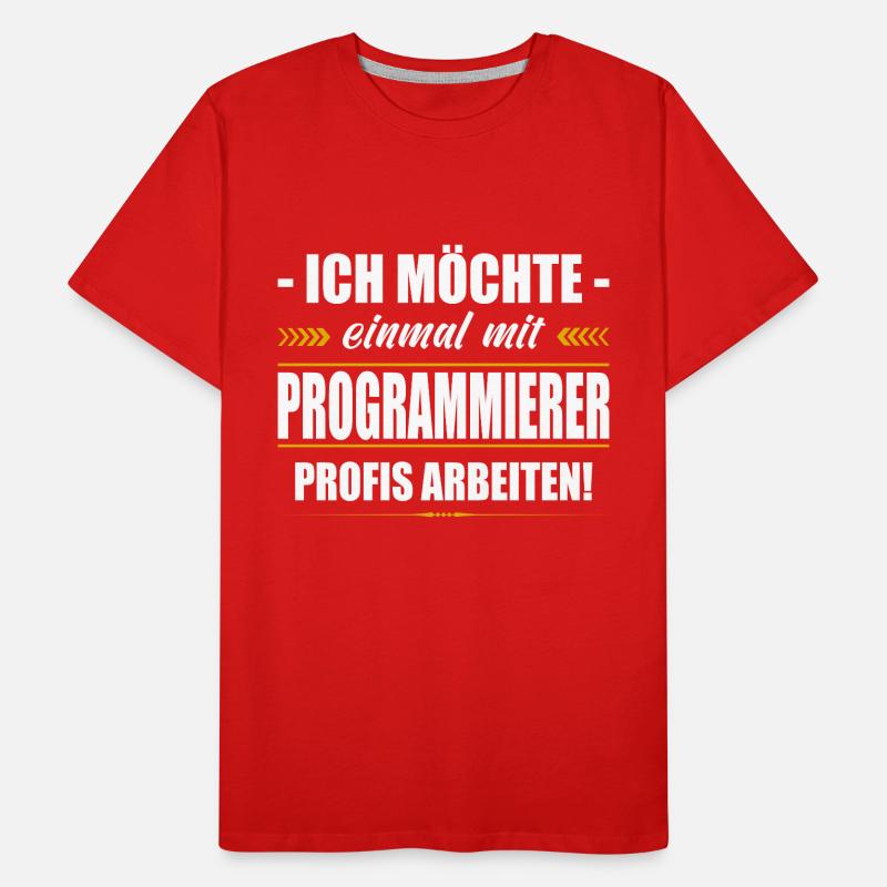 Einmal Mit Programmierer Profis Arbeiten Männer Premium Bio T-Shirt