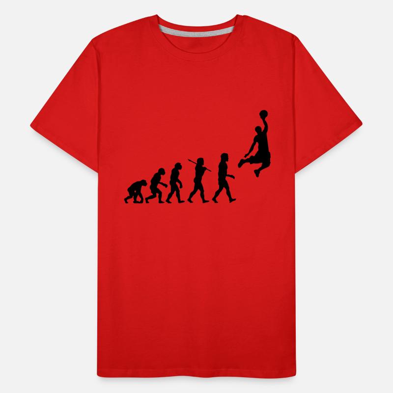 Basketball Dunk Evolution Men's Premium Organic T-Shirt