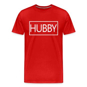 Ehemann Matching Paar Verlobung Hochzeit Flitterwochen - Männer Premium Bio T-Shirt - Rot - Vorne - Damien (186cm)