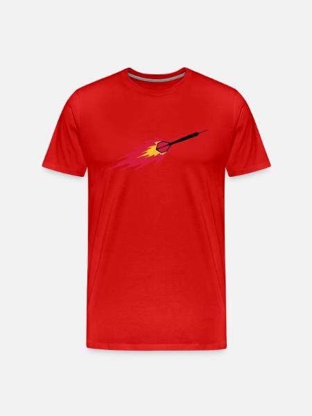 Dart Fire - T-shirt bio Premium Homme - rouge
