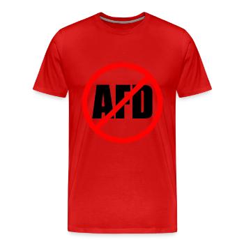 Afd - Männer Premium Bio T-Shirt - Rot - Vorne - Damien (186cm)