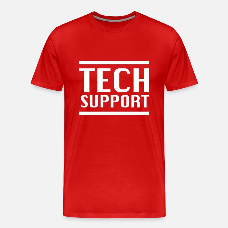 Technischer Support - Männer Premium Bio T-Shirt - Rot