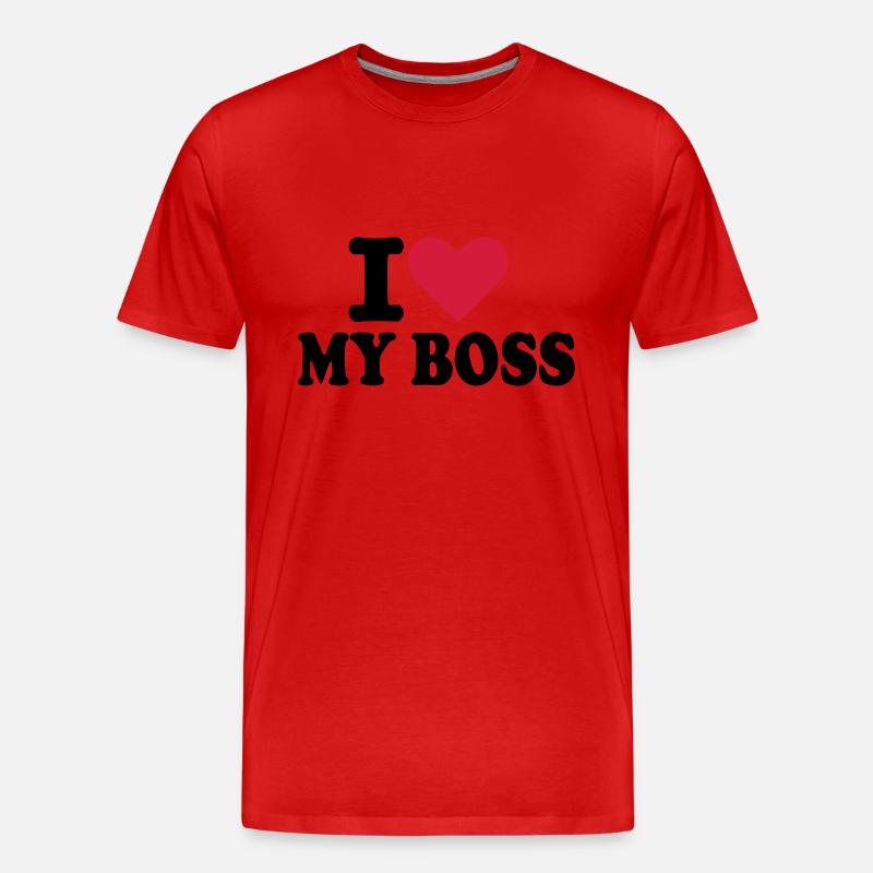 Boss - Chef - Männer Premium Bio T-Shirt - Rot