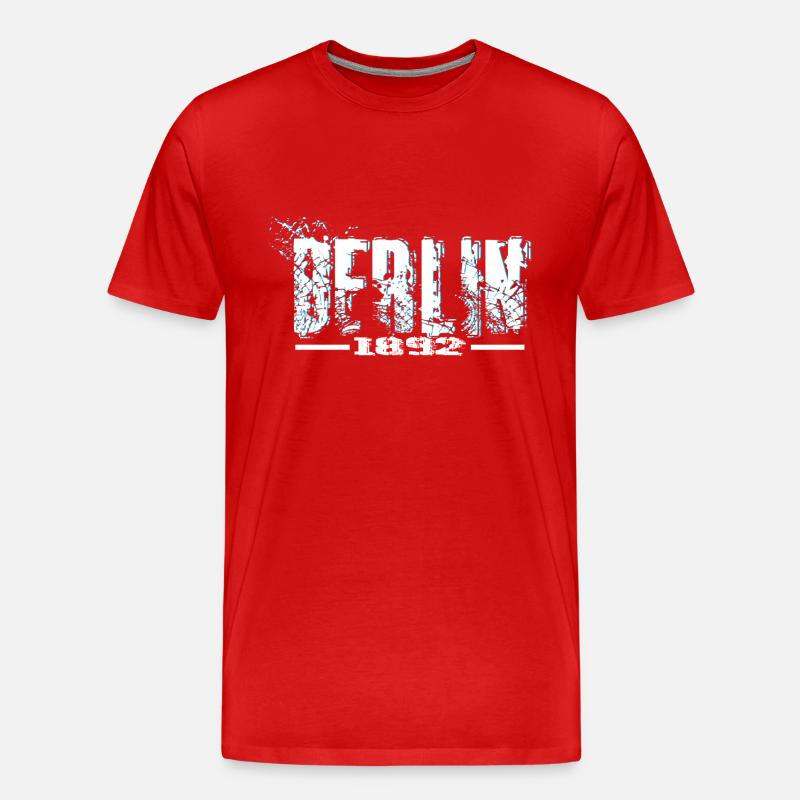 Berlin - Männer Premium Bio T-Shirt - Rot