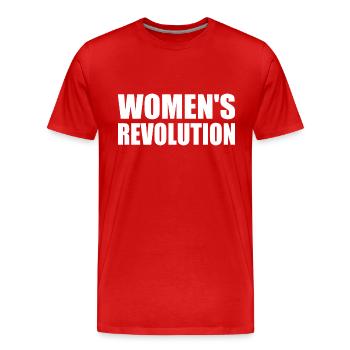Womens revolution - T-shirt bio Premium Homme - rouge - Devant - Damien (186cm)