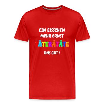 Carnaval Cologne Alaaf Helau Costume Carnaval Drôle - T-shirt bio Premium Homme - rouge - Devant - Damien (186cm)