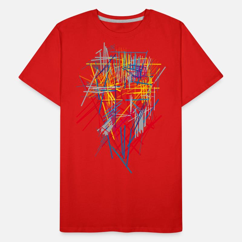 Scifi Pattern Abstract Men's Premium Organic T-Shirt