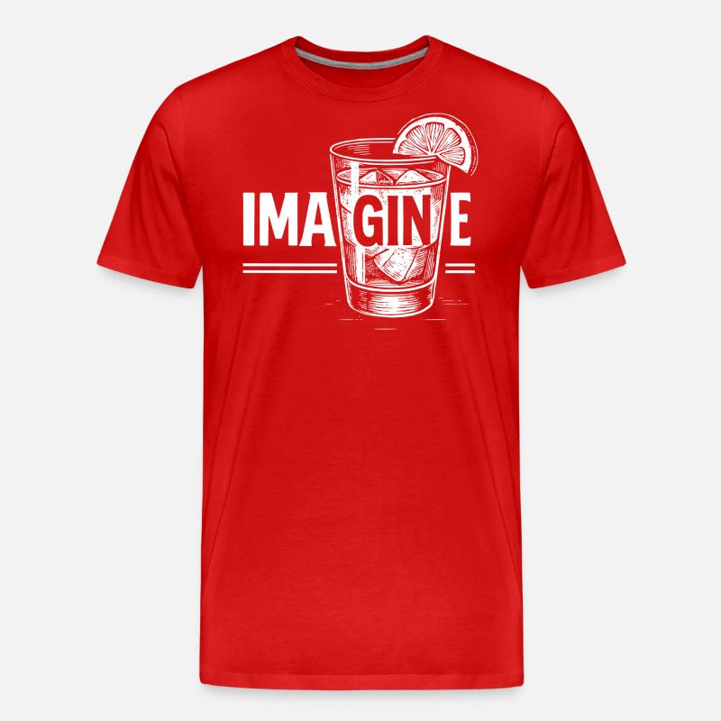 Imagine: Perfekte Geschenkidee! - Männer Premium Bio T-Shirt - Rot