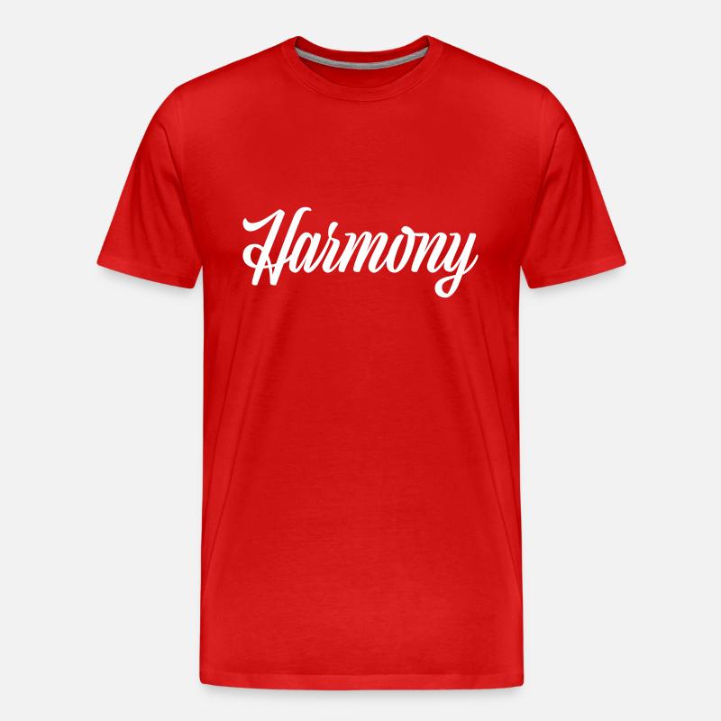 harmony - Männer Premium Bio T-Shirt - Rot