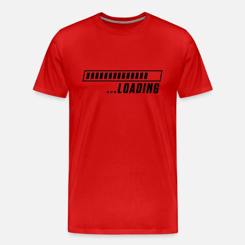 Loading loading bar - Men's Premium Organic T-Shirt - red