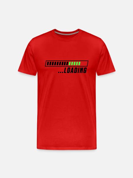 Loading loading bar - Men's Premium Organic T-Shirt - red